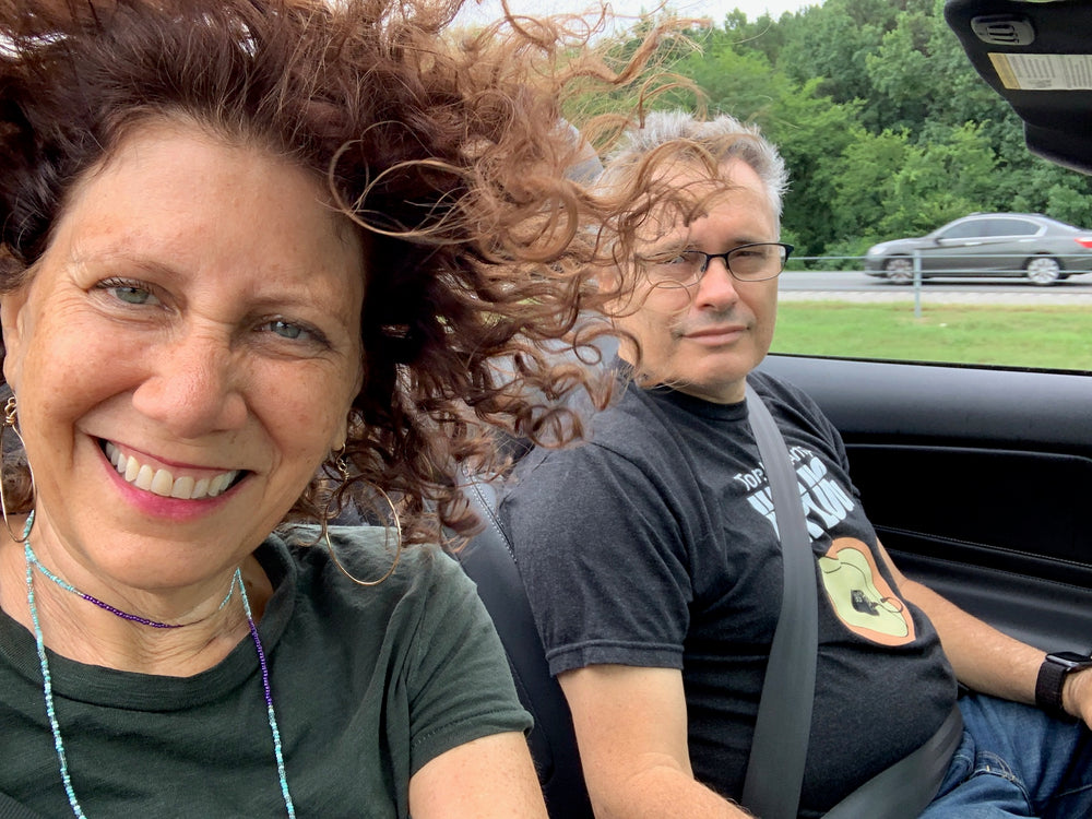 Ofer and Helene Webman on the road together